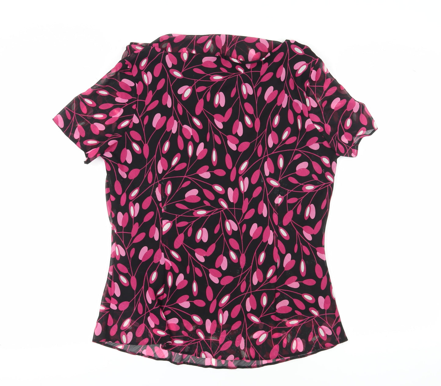 Womens UK Size 16 Style by EWM Multicoloured Cowl Neck Blouse