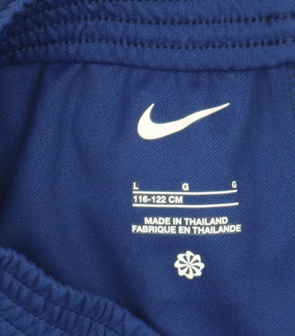 Nike Boys Blue Athletic Football Shorts XS New