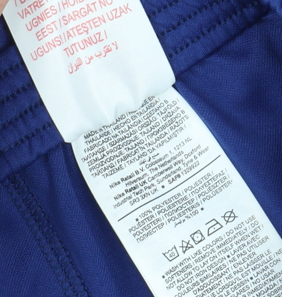 Nike Boys Blue Athletic Football Shorts XS New