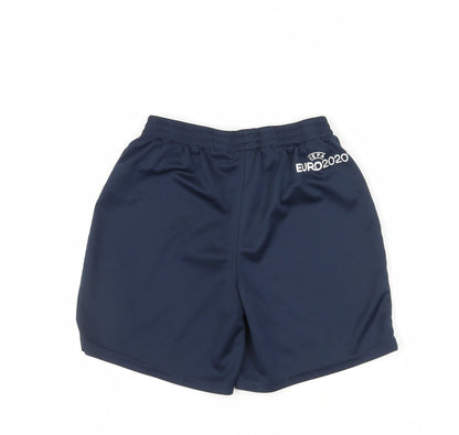 UEFA Euro 2020 Boys Blue Athletic Football Shorts EU134