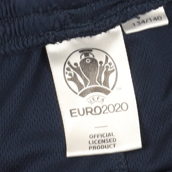 UEFA Euro 2020 Boys Blue Athletic Football Shorts EU134