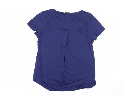 North Ridge Women's Blue V-Neck T-Shirt Size 12