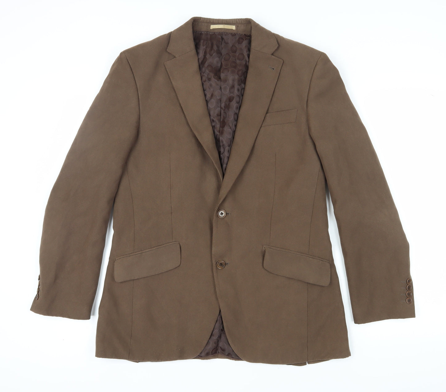 Mens UK Size 40 NEXT Regular Brown Suit Jacket