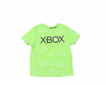 Xbox Graphic Boys Green T-Shirt 5-6 Years Short Sleeve