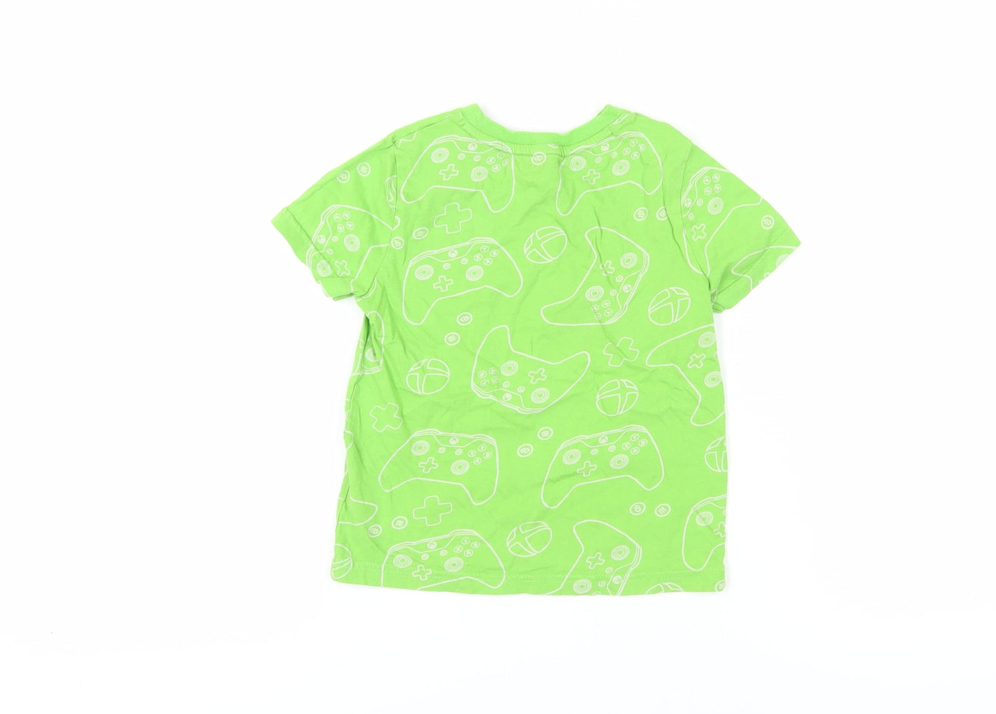 Xbox Graphic Boys Green T-Shirt 5-6 Years Short Sleeve