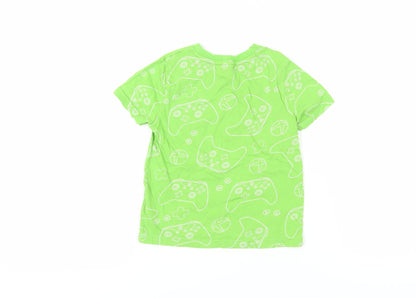 Xbox Graphic Boys Green T-Shirt 5-6 Years Short Sleeve