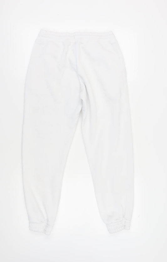 Disney Women's S White Jogger Trousers with Mickey Design