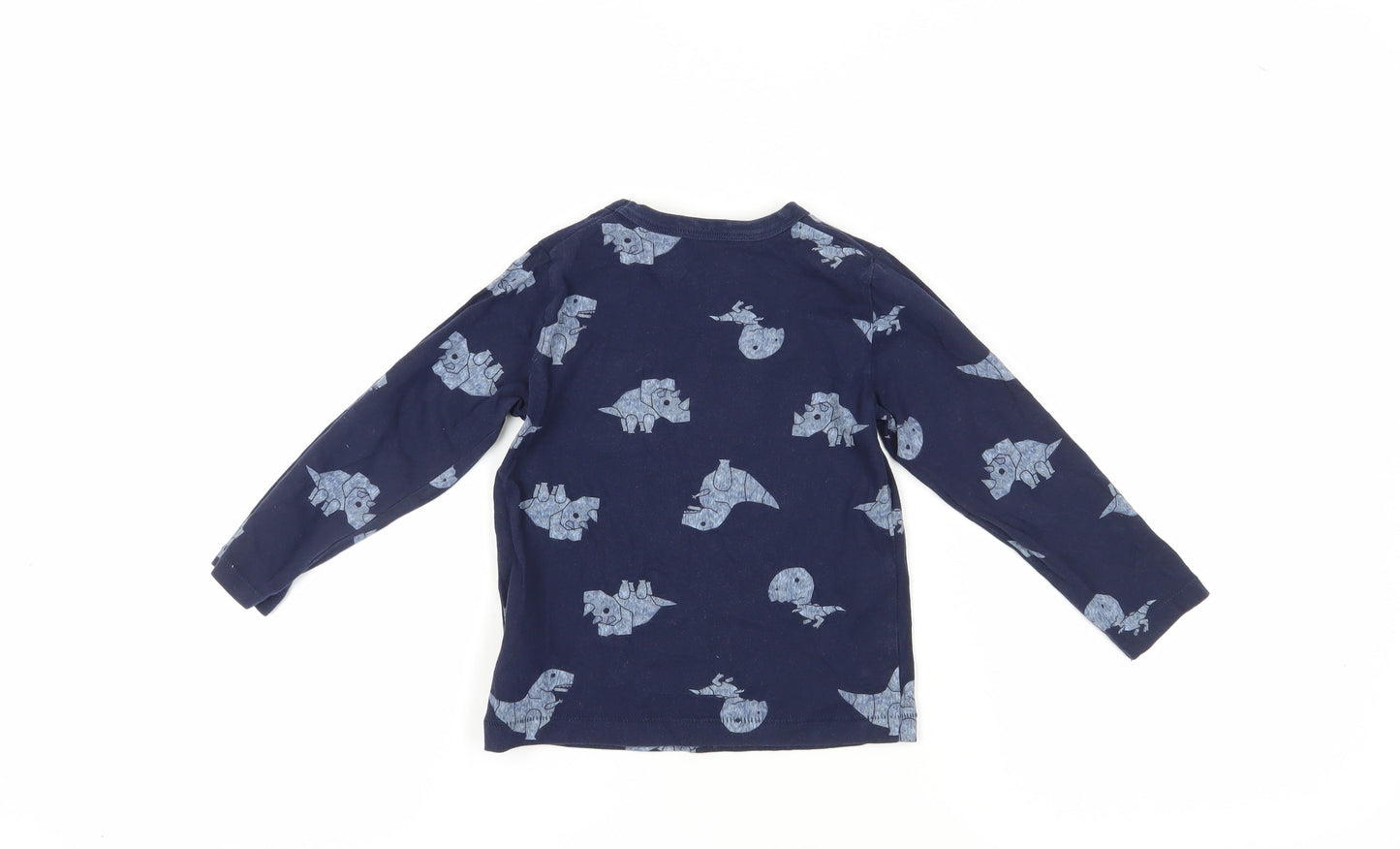 Gap Boys Blue Dinosaur Print T-Shirt, 4 Years, Pullover, Casual