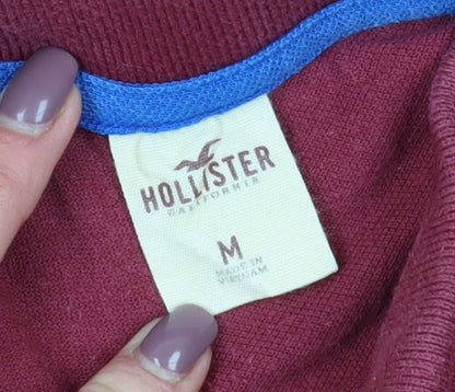 Hollister Men's Red Polo Shirt, Medium, Logo Accent
