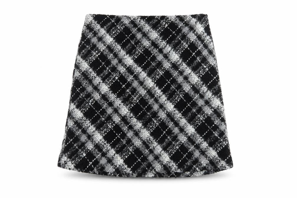 Womens UK Size 10 Marks and Spencer Black A-Line Skirt
