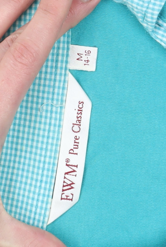 EWM Women's Blue Polo Shirt Size 14 Casual