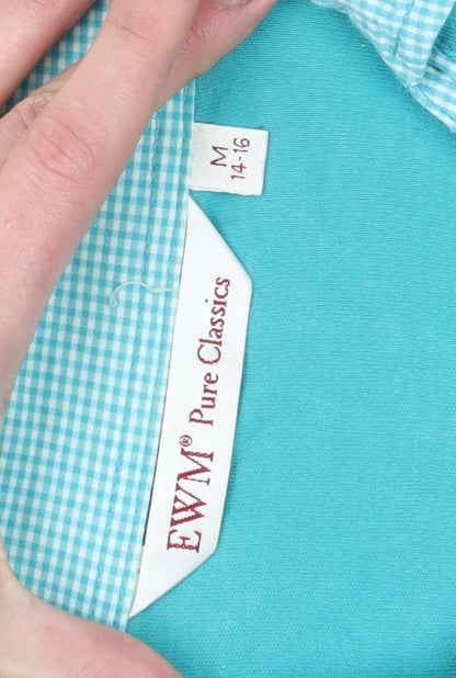 EWM Women's Blue Polo Shirt Size 14 Casual