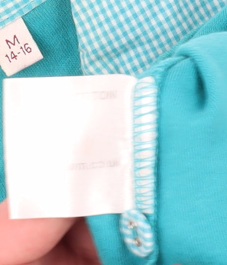 EWM Women's Blue Polo Shirt Size 14 Casual