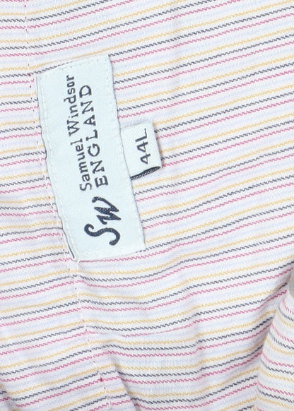 Samuel Windsor Men's Red Corduroy Chino Trousers XL