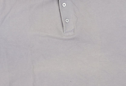 EWM Men's Blue Polo Shirt - Size L, Short Sleeve, Casual