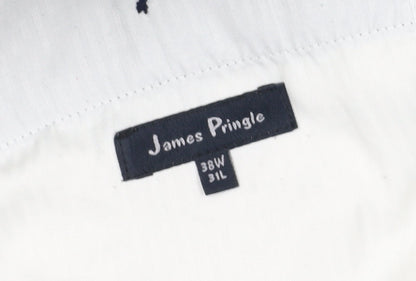 James Pringle Men's Blue Dress Pants, Size 38, Regular Fit