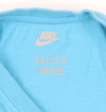 Nike Girls Blue Graphic T-Shirt - 4 Years