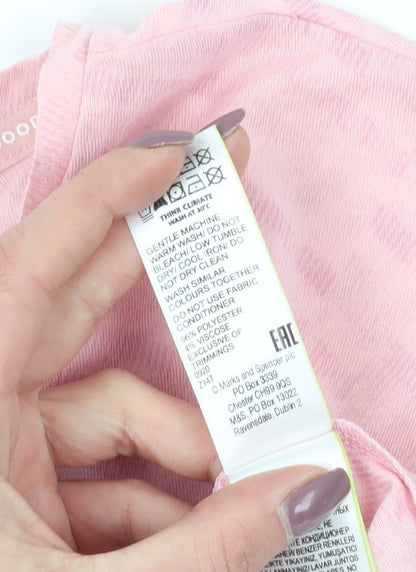 Marks and Spencer Women's Pink Sleeveless T-Shirt UK 20