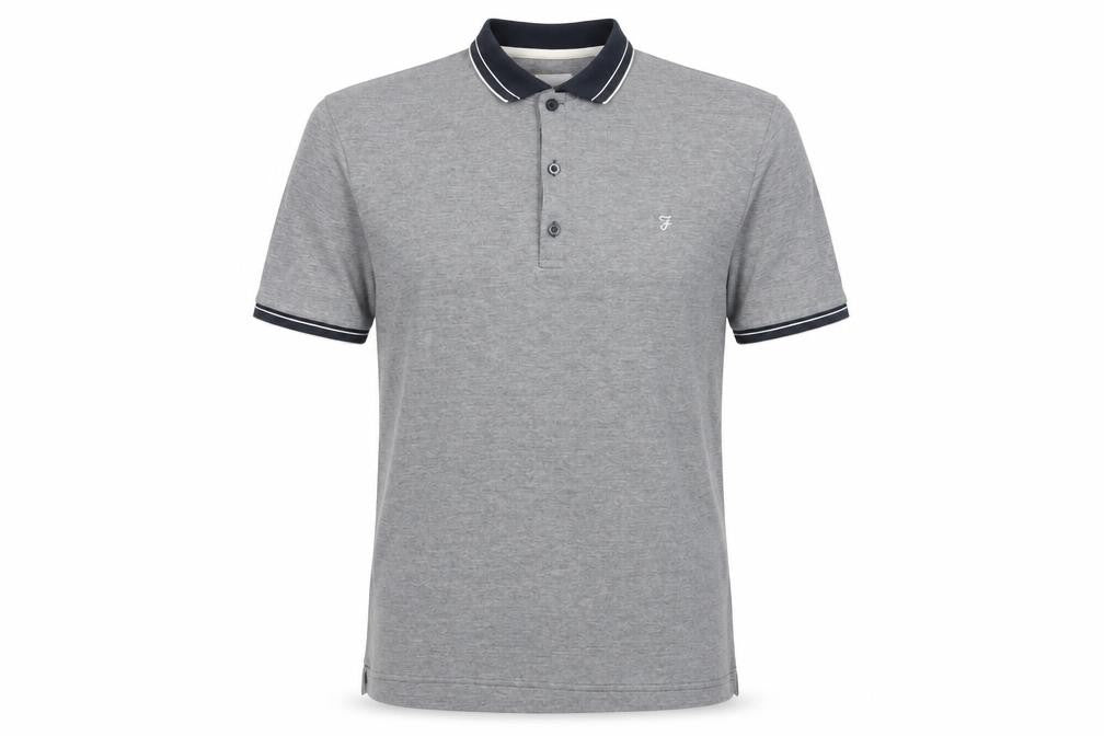 Mens UK Size L Farah Cotton Blend Polo Shirt