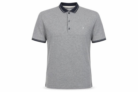 Mens UK Size L Farah Cotton Blend Polo Shirt