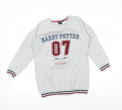 Wizarding World Boys Grey Harry Potter Seeker Sweatshirt 12-13 Yrs