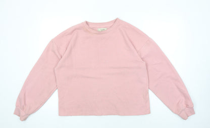 Womens UK Size M Pull&Bear Pink Pullover Sweatshirt