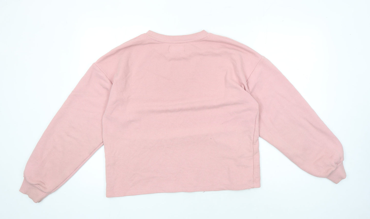 Womens UK Size M Pull&Bear Pink Pullover Sweatshirt