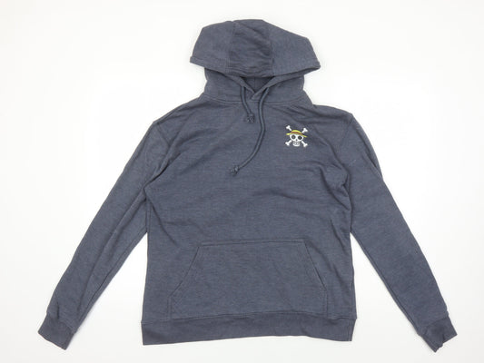 Mens UK Size L Lane Seven Blue Pullover Hoodie