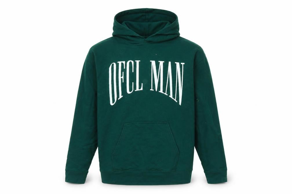 Mens UK Size S boohooMAN Green Pullover Hoodie