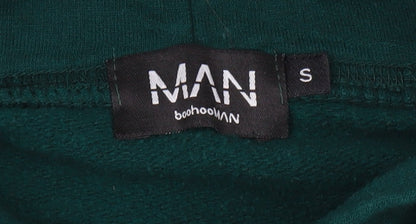 Mens UK Size S boohooMAN Green Pullover Hoodie