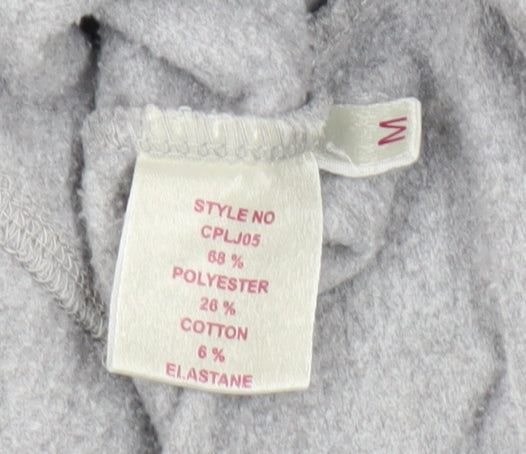 Lotus Spirit Women's Grey Hoodie, M, Full Zip, All Seasons