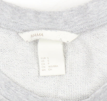 H&M Women's Grey Sequin Pullover Sweatshirt, Size S