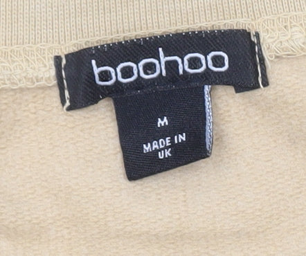Mens UK Size M Boohoo Beige Pullover Sweatshirt