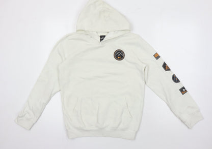 Under Armour Boys Ivory Logo Hoodie - Large, Casual Sports