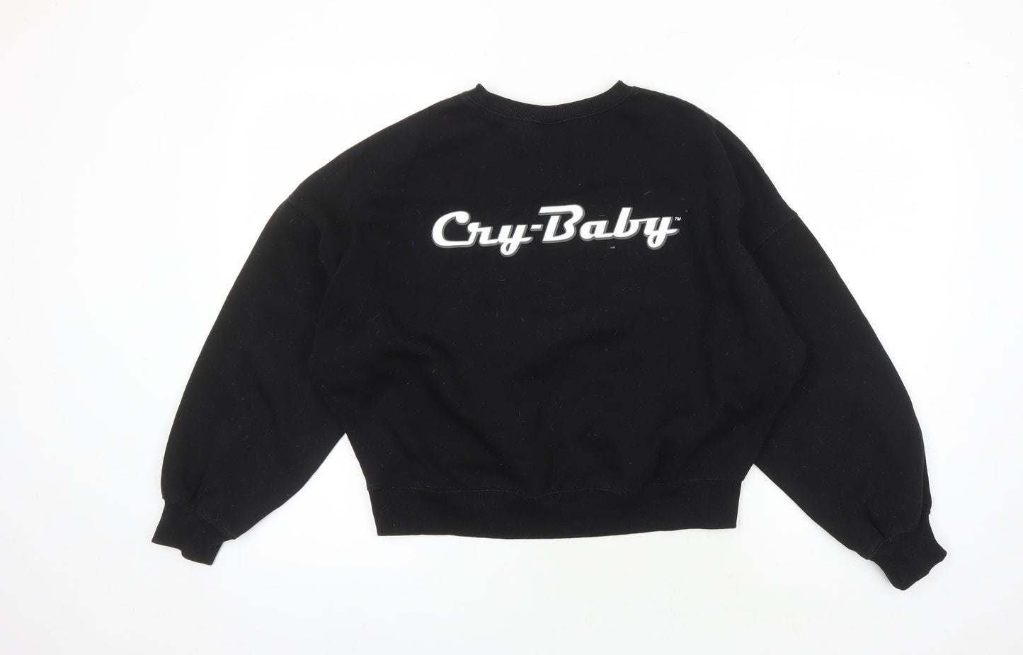 DIVIDED Unisex Black Graphic Print Sweatshirt S