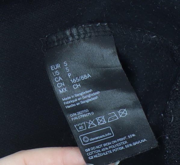 DIVIDED Unisex Black Graphic Print Sweatshirt S