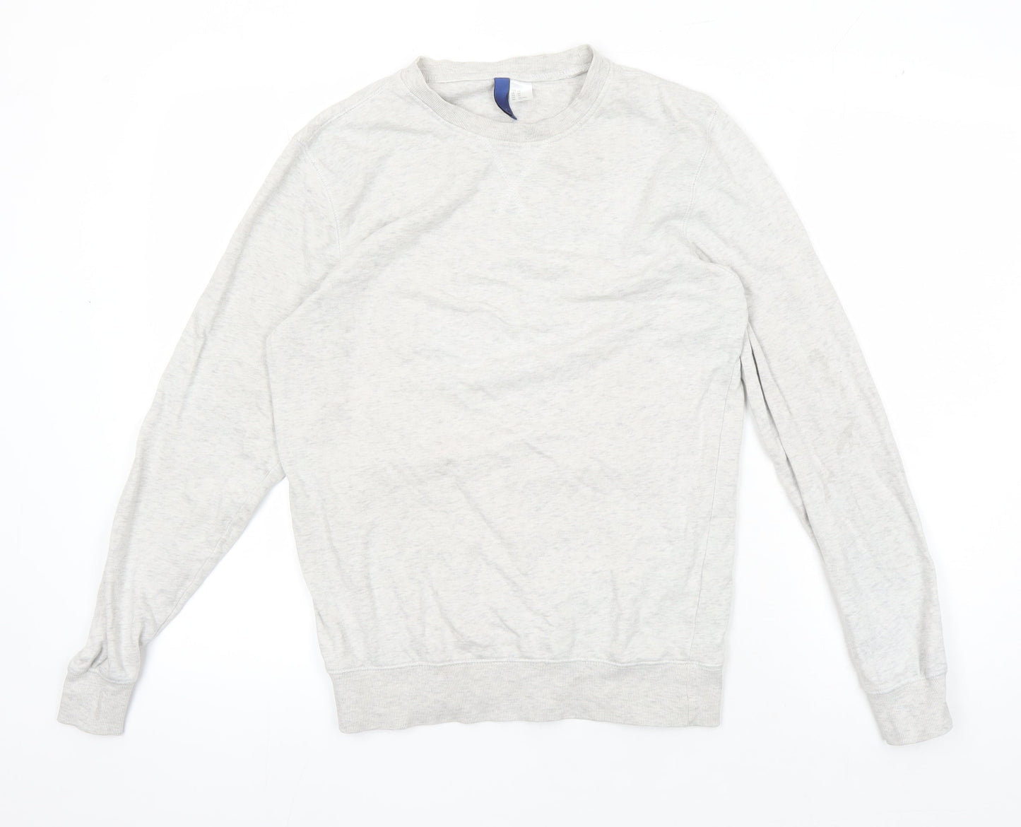 H&M Women's Grey XS Crew Neck Pullover Sweatshirt