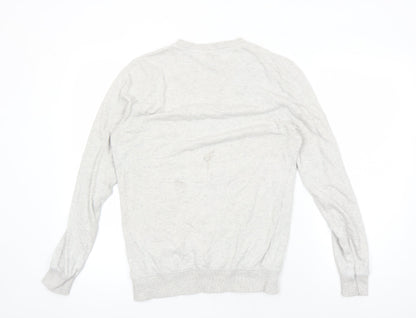 H&M Women's Grey XS Crew Neck Pullover Sweatshirt