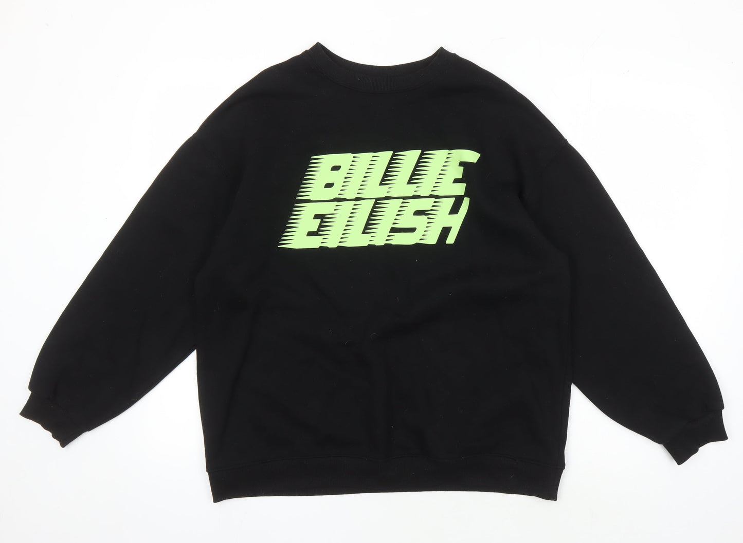 H&M Unisex Adults Black Billie Eilish Sweatshirt, Size S