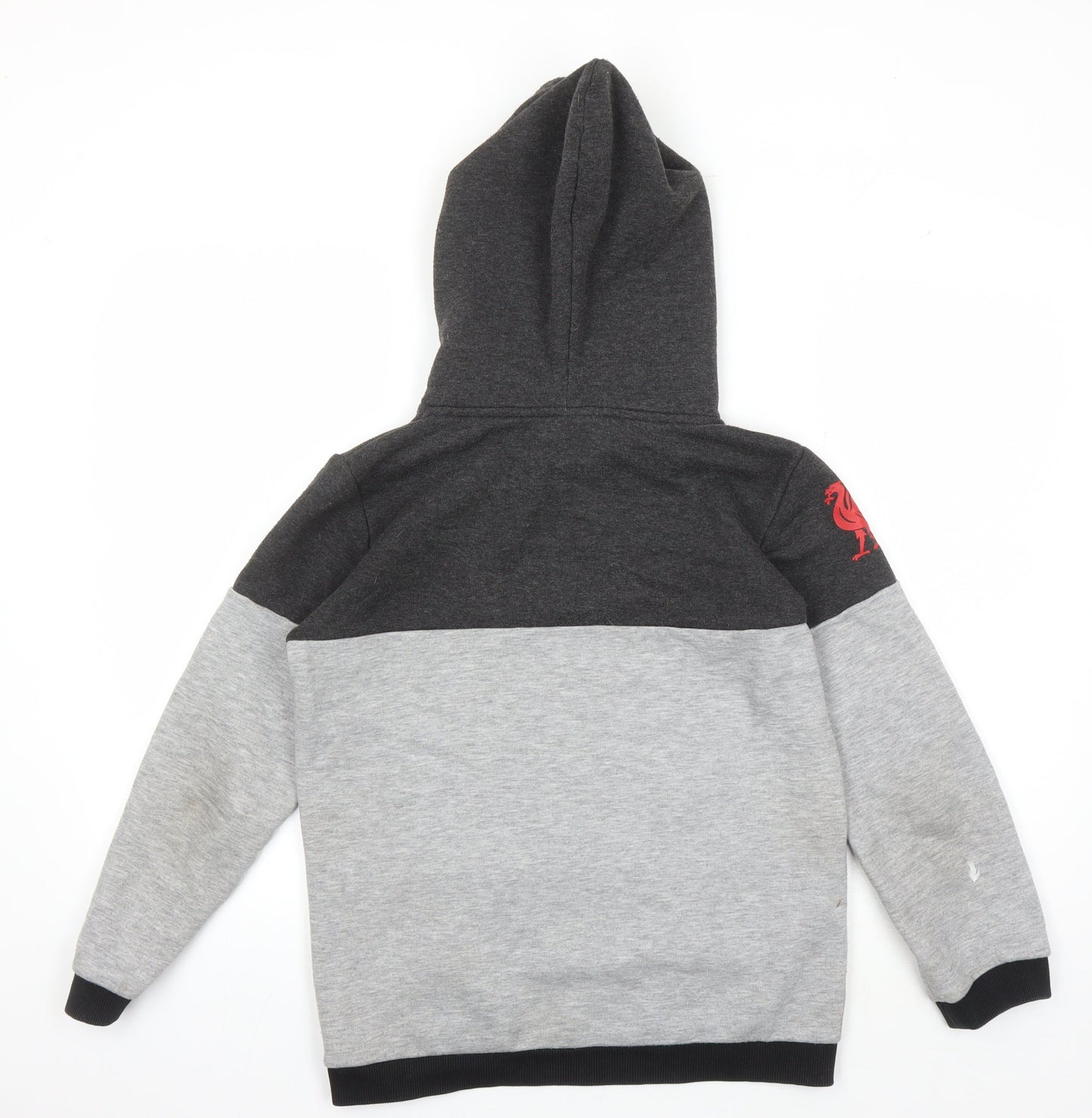 LFC Boys Grey Pullover Hoodie, 11-12 Years, Football Style