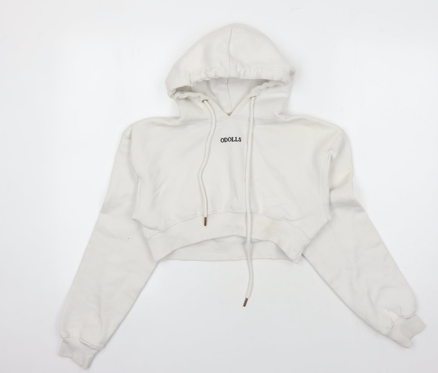 ODOLLS Women's White Hoodie Size 8 with Logo