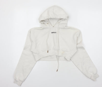 ODOLLS Women's White Hoodie Size 8 with Logo