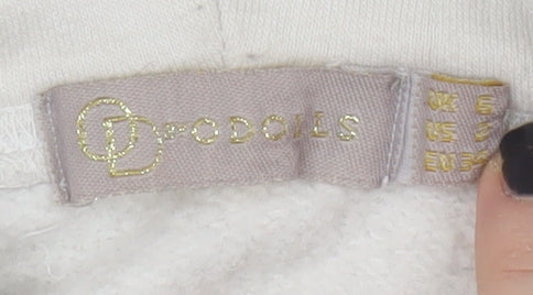 ODOLLS Women's White Hoodie Size 8 with Logo