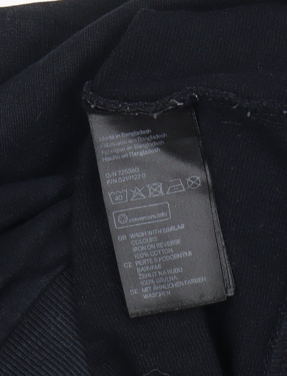 Mens UK Size XS H&M Black  T-Shirt