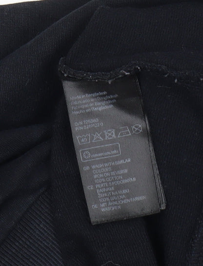 Mens UK Size XS H&M Black  T-Shirt
