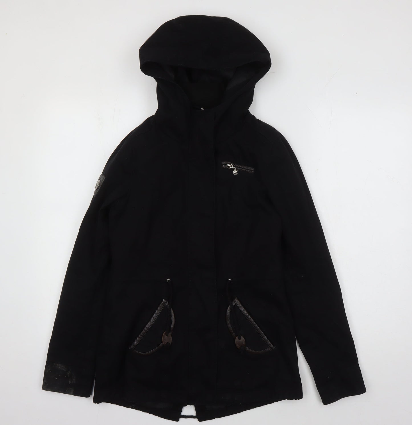 Aiki Women's Black Hooded Jacket XS Casual Wear