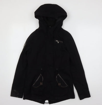 Aiki Women's Black Hooded Jacket XS Casual Wear
