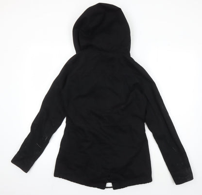 Aiki Women's Black Hooded Jacket XS Casual Wear