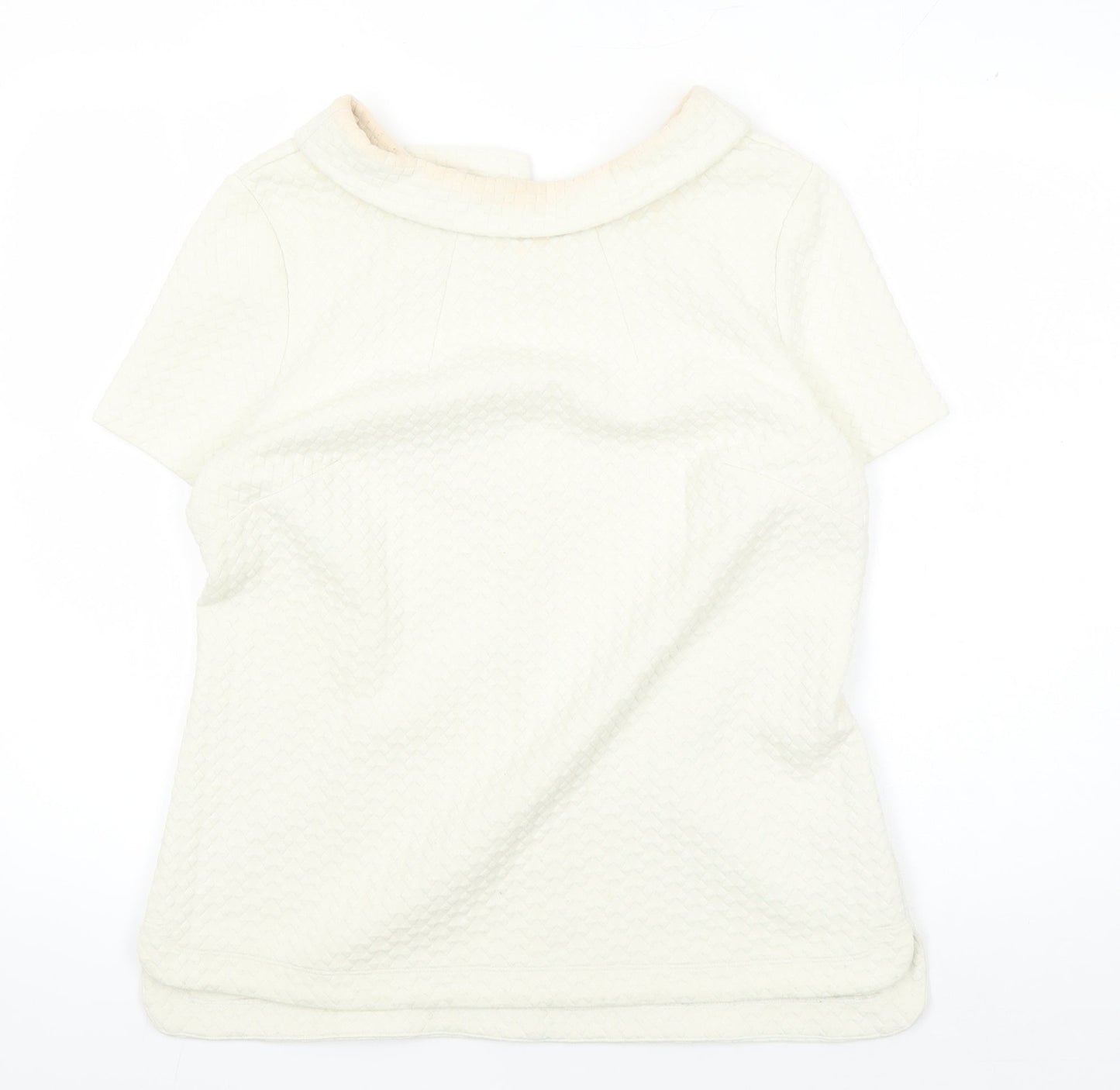 Boden Women's Ivory Collared Blouse Size 16