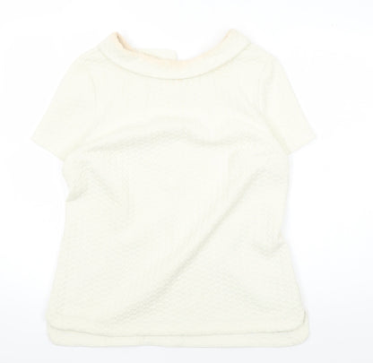 Boden Women's Ivory Collared Blouse Size 16